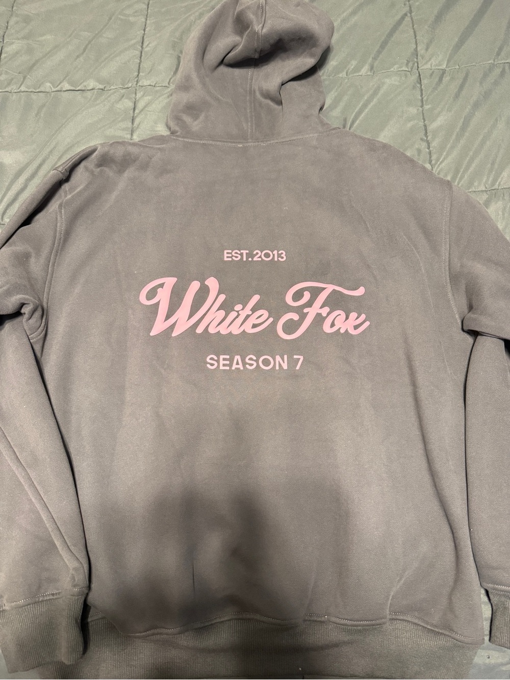 White Fox Season 7 Oversized Hoodie Monument - Pink and Gray